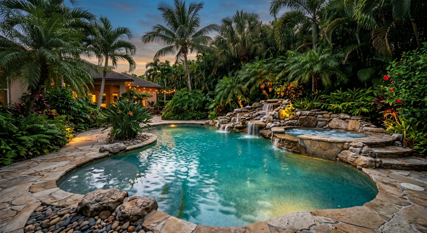 Portfolio – freeform tropical pool